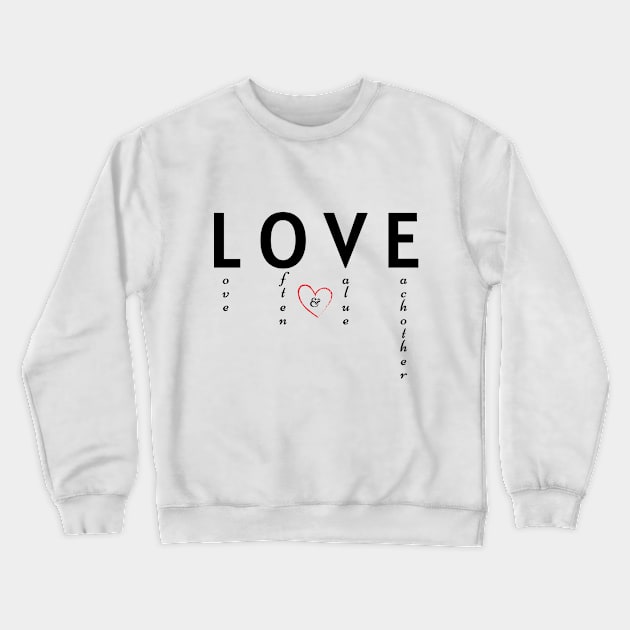 LOVE Crewneck Sweatshirt by Mazzlo Shop